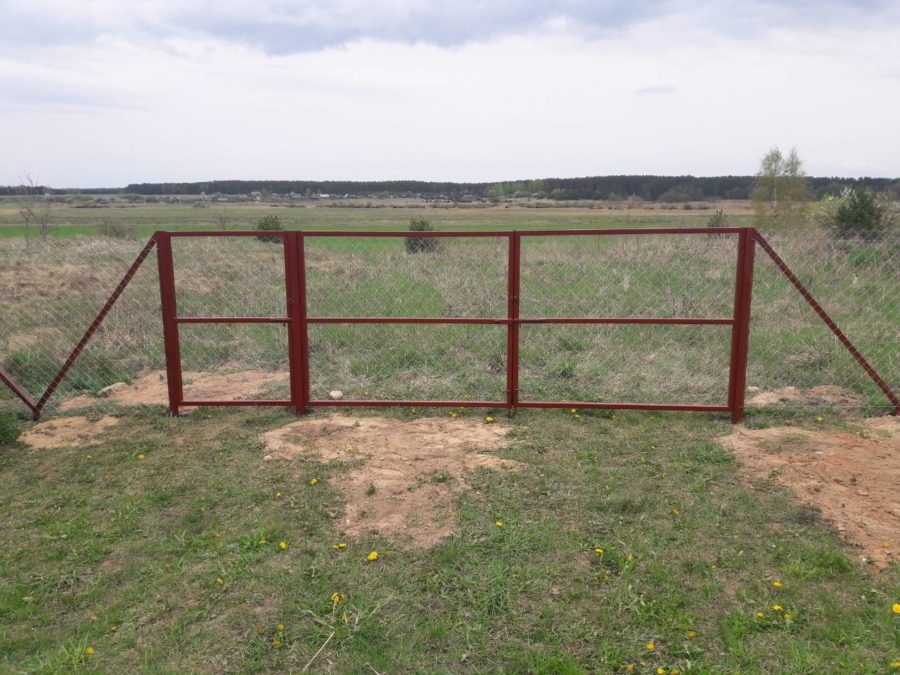 Забор из сетки рабицы 280м с воротами и калиткой фото6 в Тосно