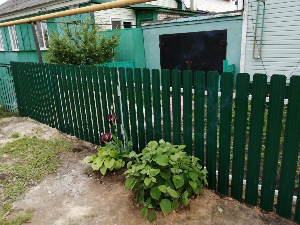 Комбинированный забор 25м штакетник и профлист, ворота, калитка фото8 в Тосно