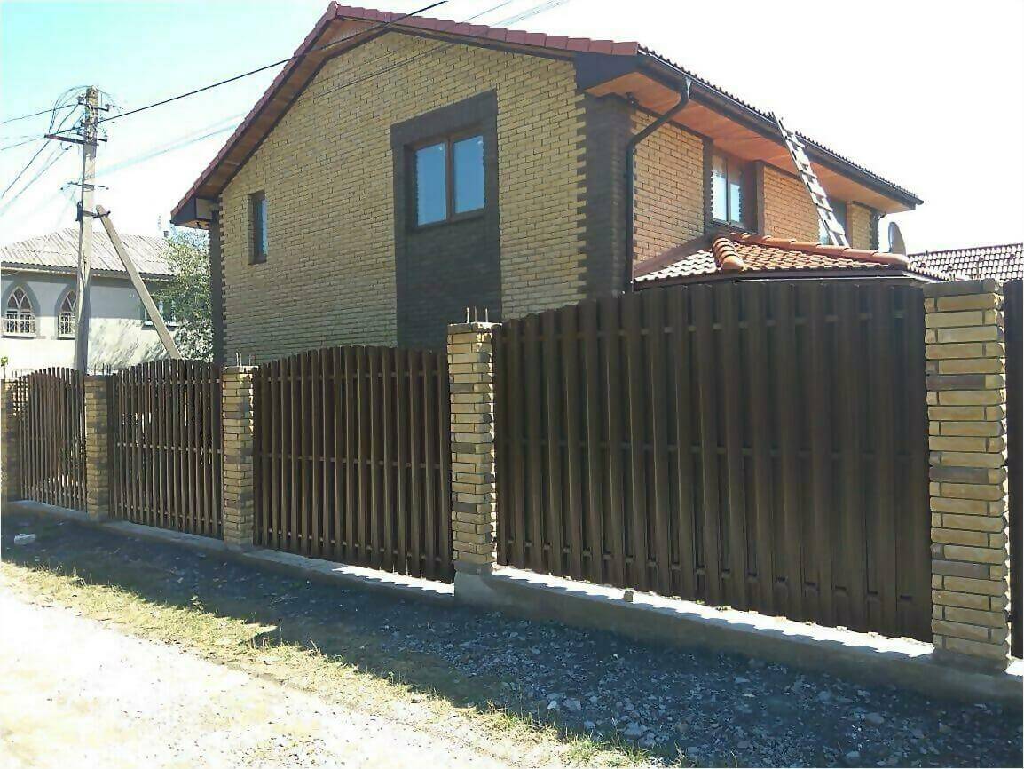 забор из штакетника 110м фото6 в Тосно