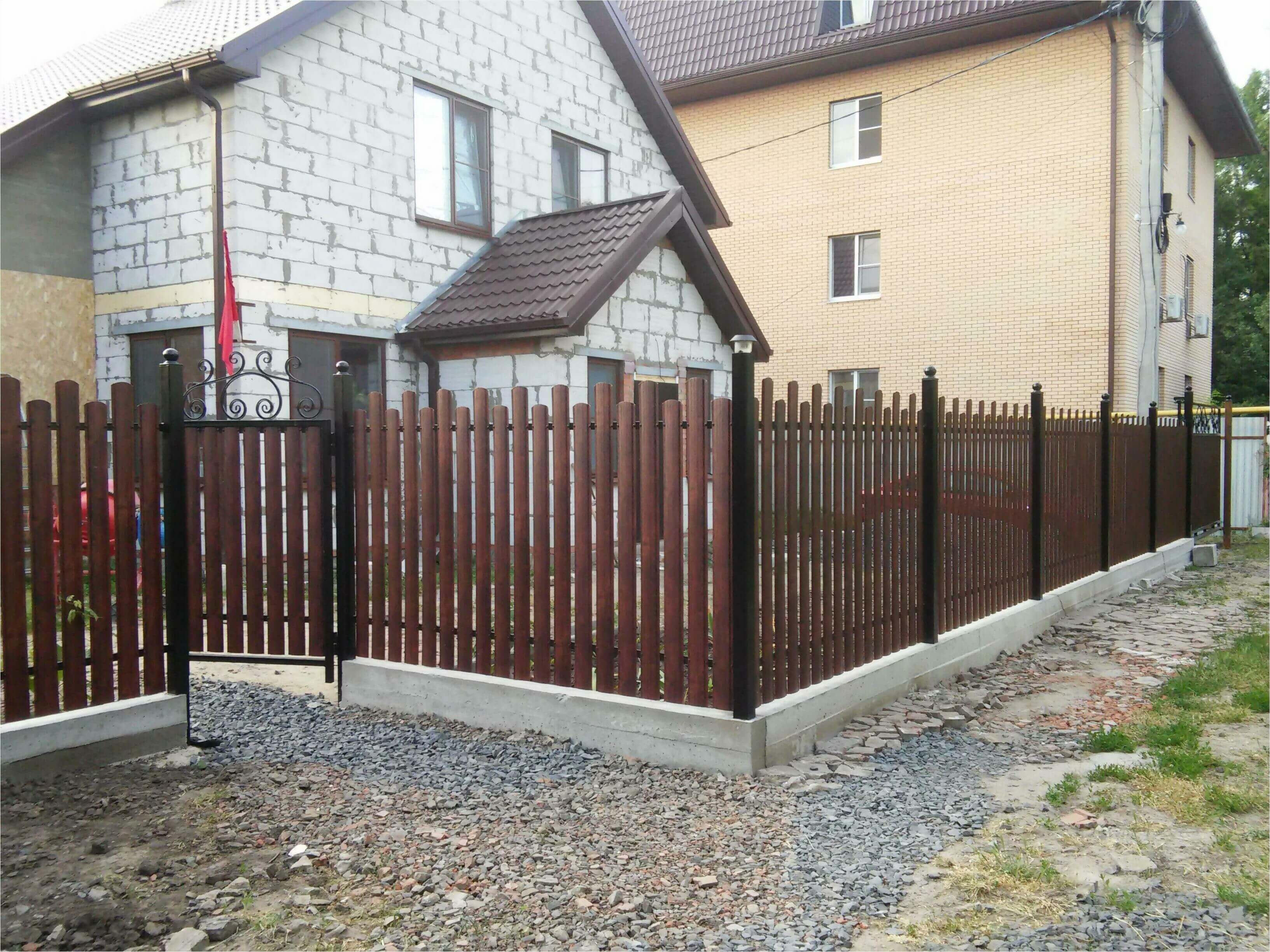 Забор из штакетника 90м фото5 в Тосно