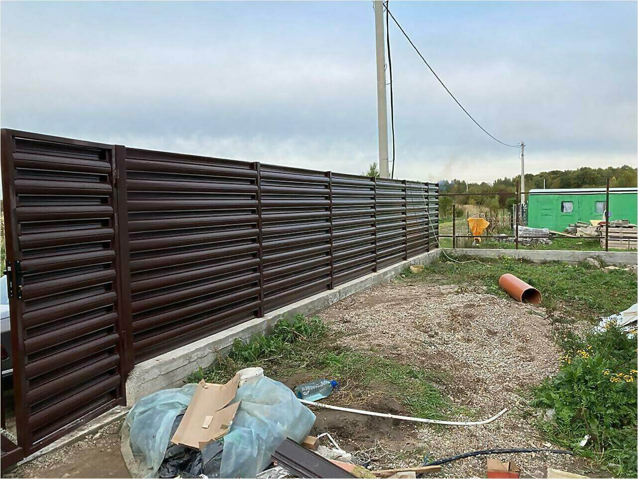 Забор из штакетника 85м фото6 в Тосно