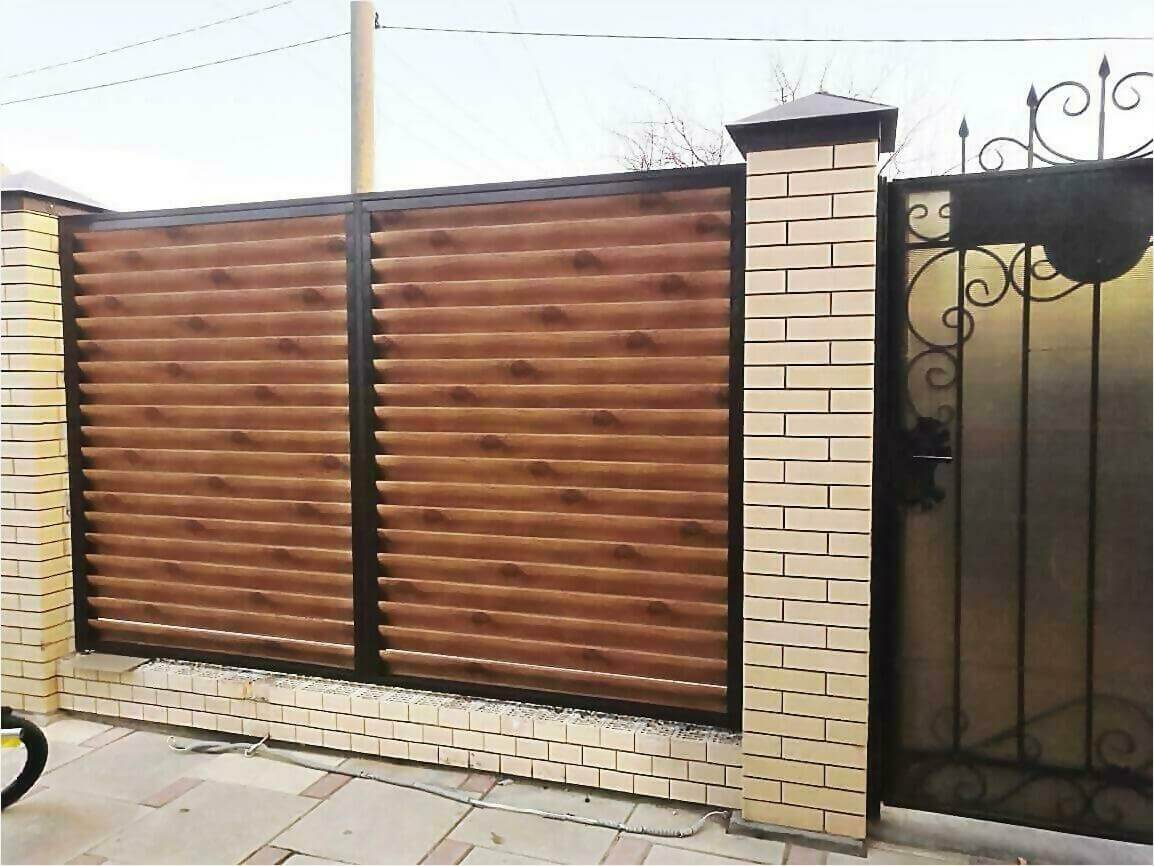 Забор жалюзи 50м светлое дерево фото8 в Тосно