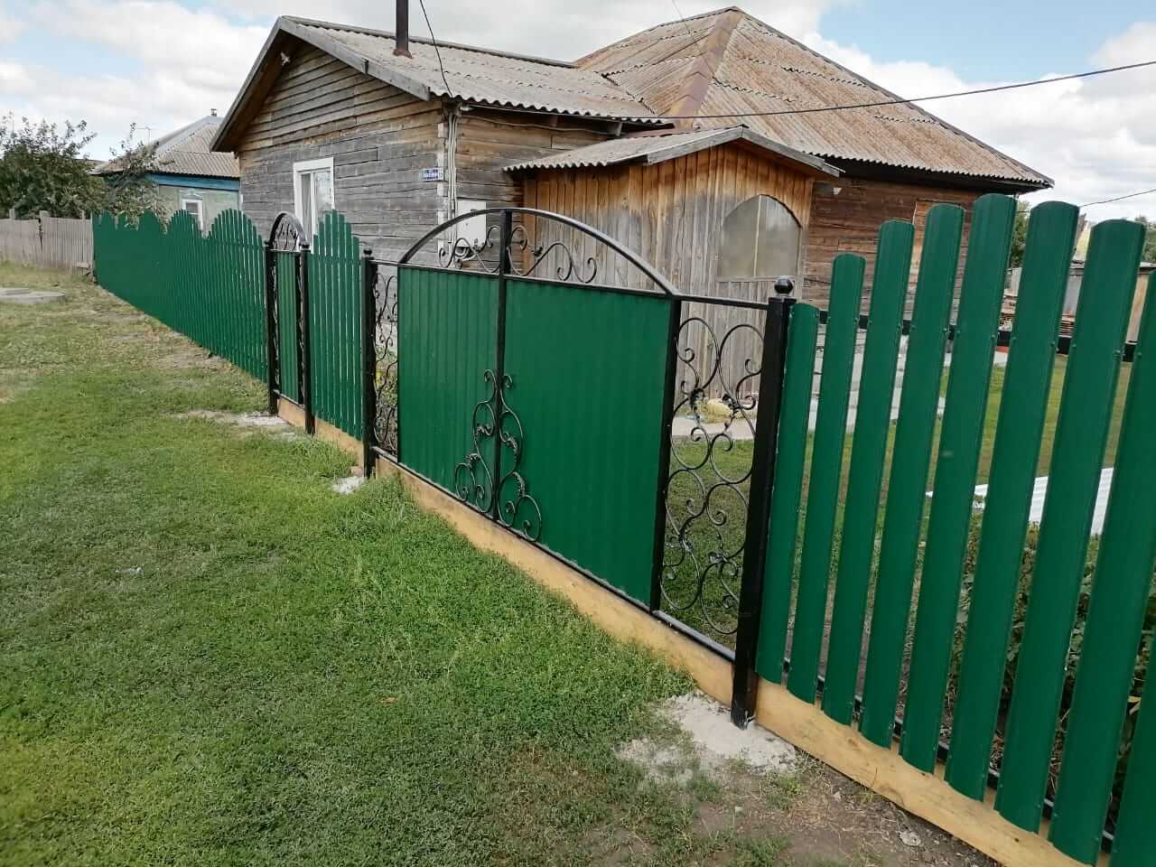 забор из штакетника Зеленый Мох фото3 в Тосно