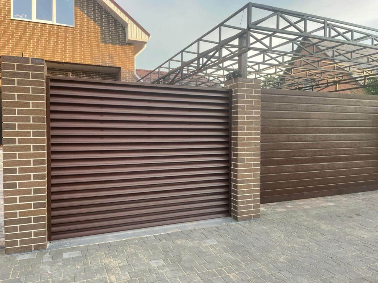 забор-жалюзи printech мореный дуб фото5 в Тосно