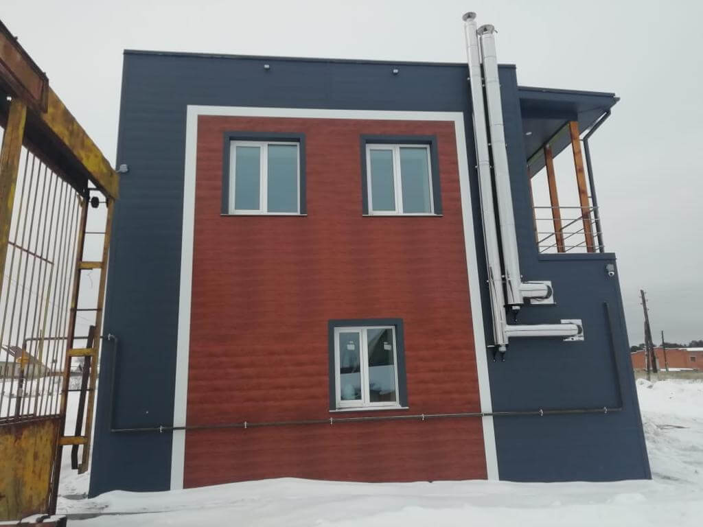 потолочно-стеновые панелеи RAL7024 серый Графит + Printech Темное дерево фото8 в Тосно