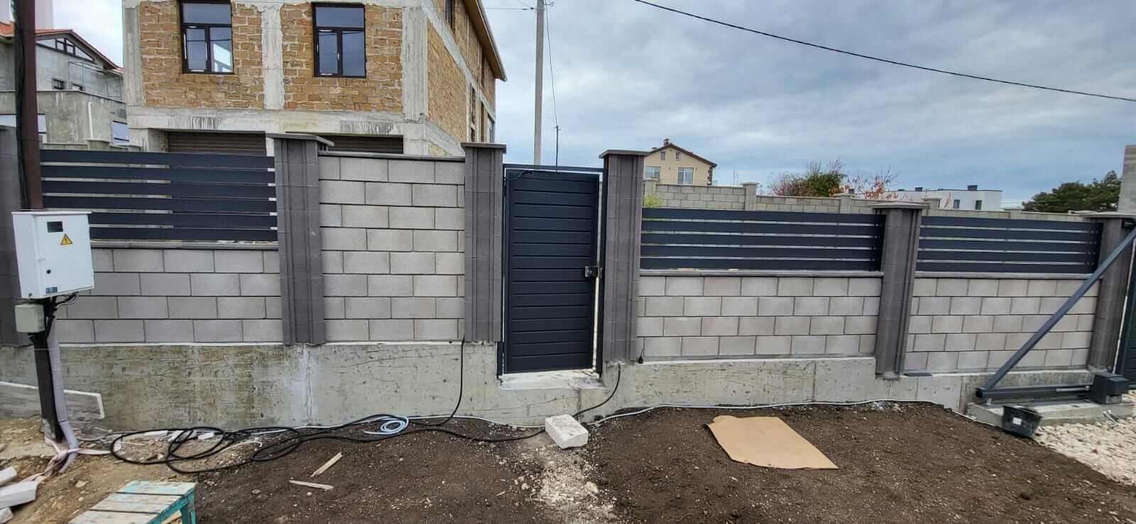 Забор-ранчо из металлопланкена 28м RAL7024 Серый Графит МАТТЕ фото 6 в Тосно