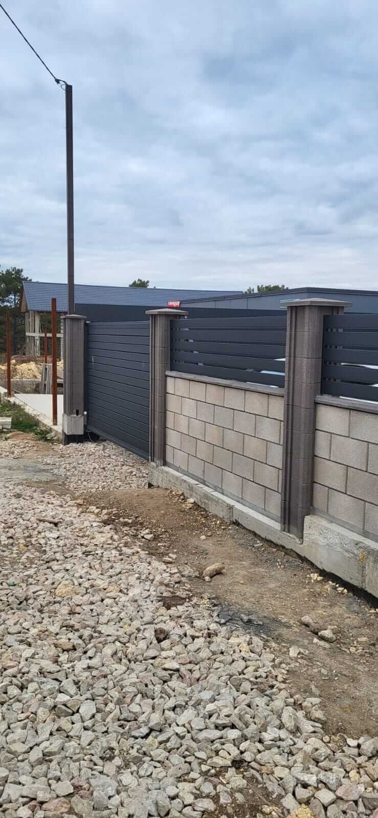 Забор-ранчо из металлопланкена 28м RAL7024 Серый Графит МАТТЕ фото 2 в Тосно