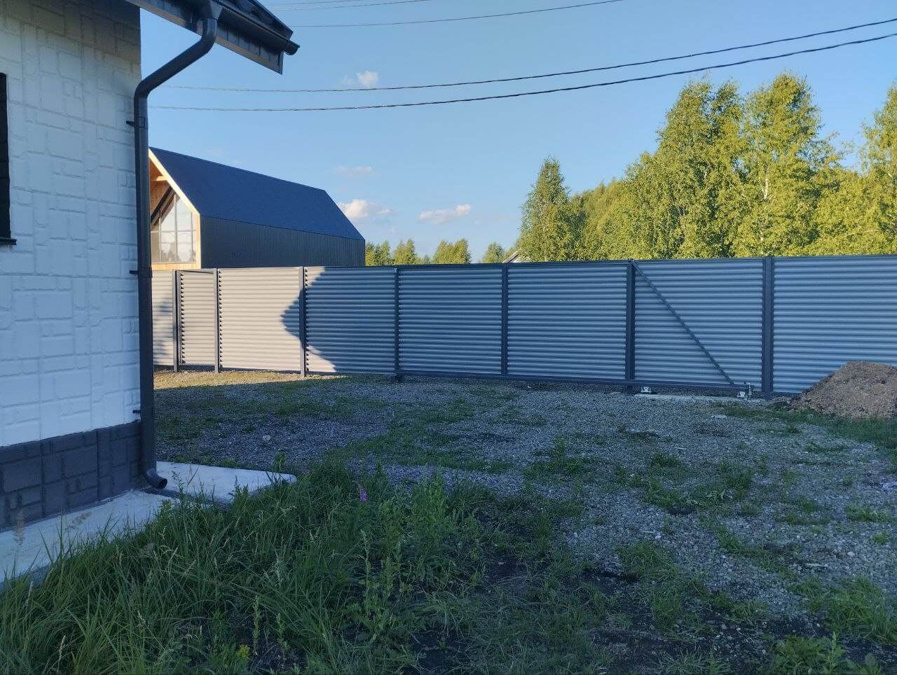 Забор из ламелей еврожалюзи 20м RAL7004 Серый фото 4 в Тосно