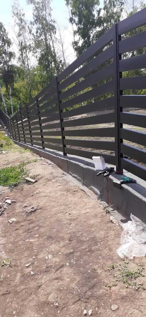 Забор-ранчо из металлопланкена 48м RAL9005 Черный МАТТЕ фото 1 в Тосно
