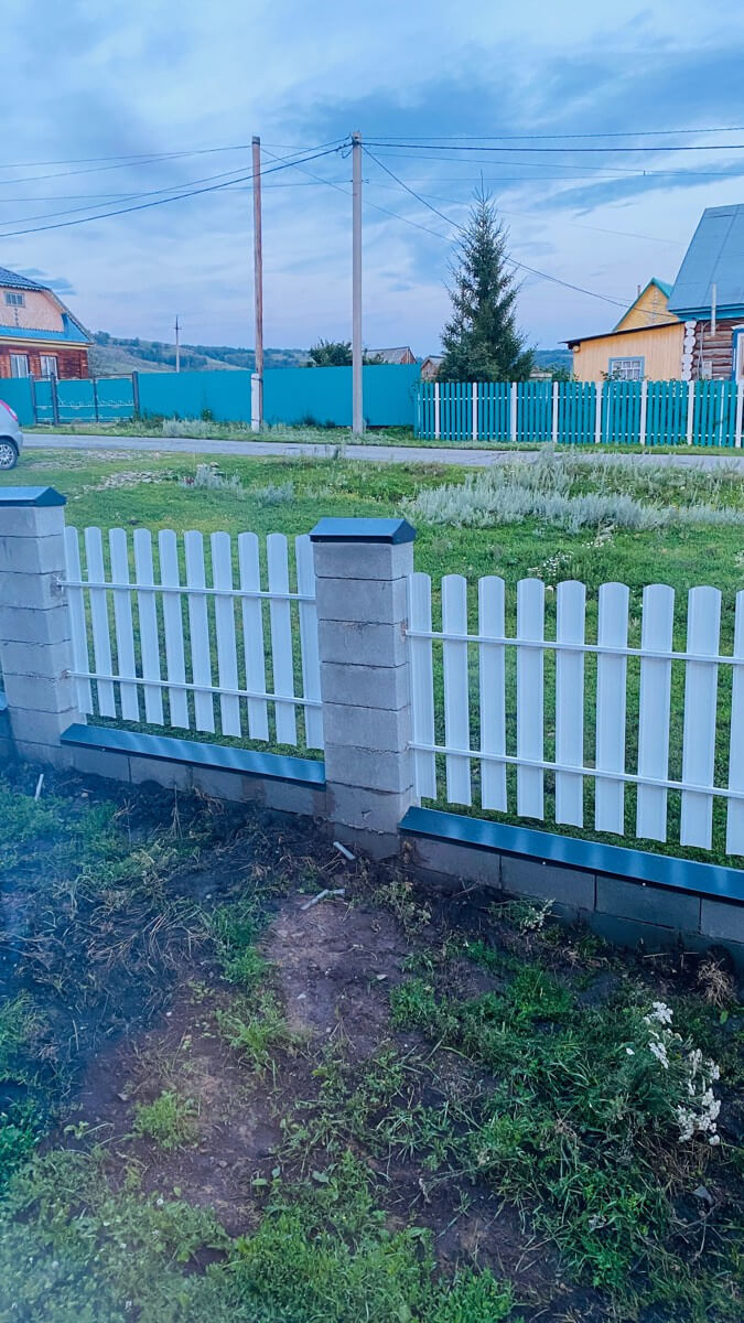 Забор из евроштакетника 16м RAL9003/9003 Белый двусторонний фото 6 в Тосно