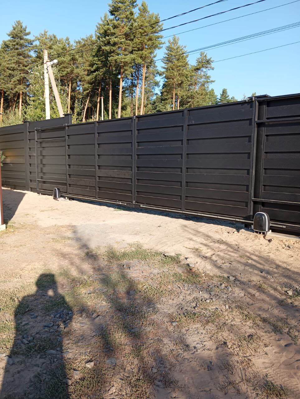 Забор-ранчо из металлопланкена 37м RAL9005 Черный МАТТЕ фото 1 в Тосно
