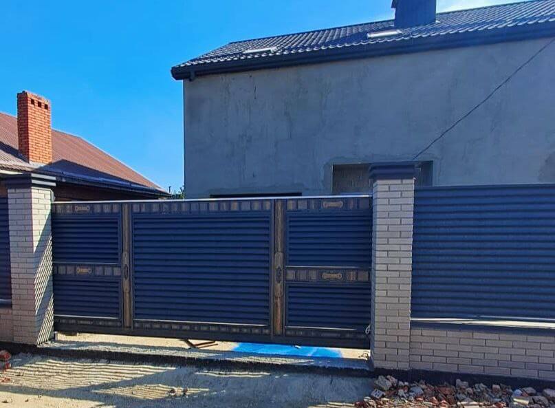Забор-жалюзи 28м RAL7024/7024 Серый Графит двусторонний МАТТЕ в Тосно