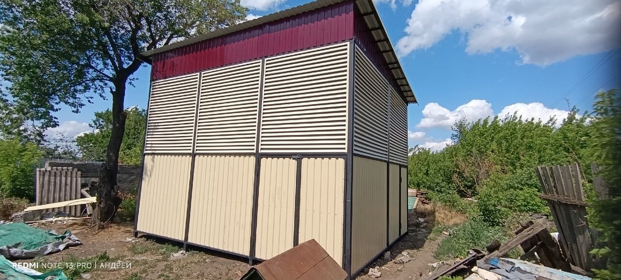 Сенник из ламелей еврожалюзи RAL1015 Слоновая Кость фото 2 в Тосно