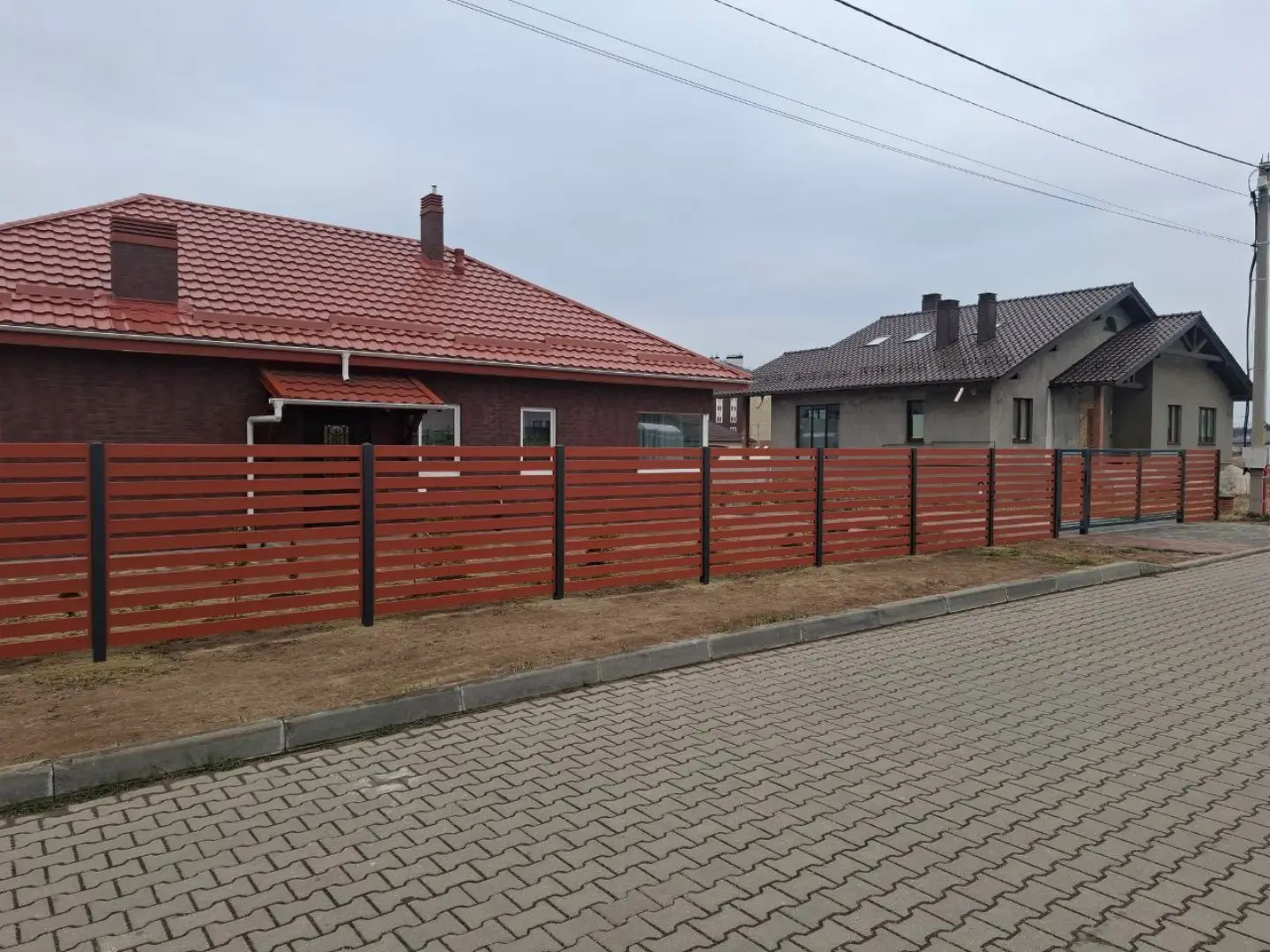 Забор-ранчо из металлопланкена 18м RAL8004 Терракотовый фото 1 в Тосно